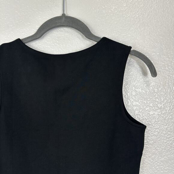 J Crew Top Women XXS Black Velvet Peplum Sleeveless V-Neck Layer Whimsigoth NEW - Picture 7 of 10